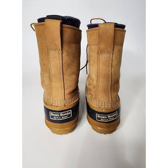 Vintage L.L. Bean Bean Boots Mens 8 removable felt liner - Picture 5 of 13
